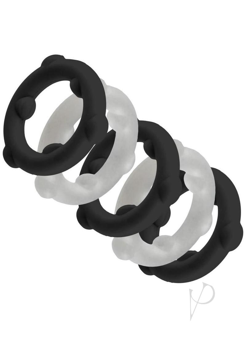 Gearheads Spinner Rings 5pk Blk/vapor