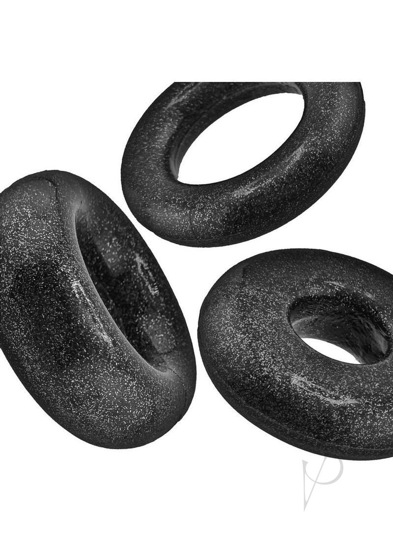 Cockpack Multi  cockrings 3pk Blk Mica
