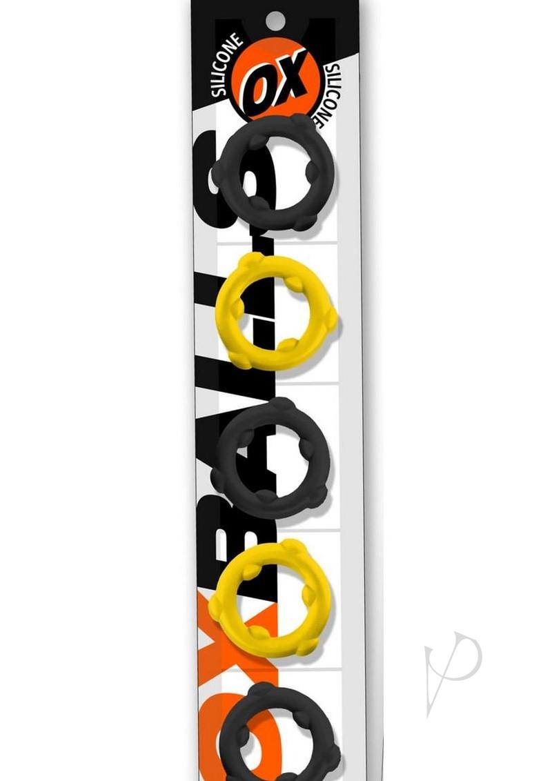 Gearheads Spinner Rings 5pk Ylw/blk