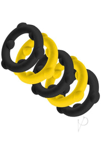 Gearheads Spinner Rings 5pk Ylw/blk