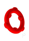 Spinner Single Silicone Ring Red