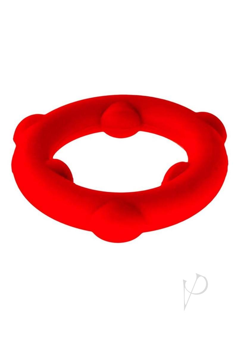Spinner Single Silicone Ring Red