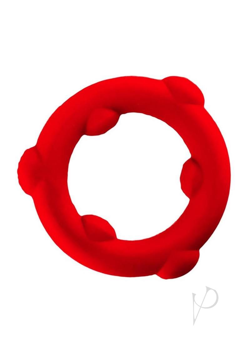 Spinner Single Silicone Ring Red