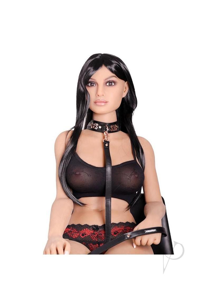 Punishent Yes Sir Collar Leash Rose