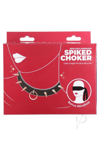 Punishment Spiked Choker Rose Gld