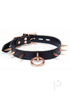 Punishment Spiked Choker Rose Gld