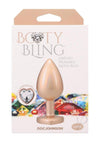 Booty Bling Heart Metal Plug Lg Gld