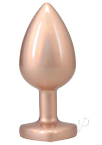 Booty Bling Heart Metal Plug Lg Gld