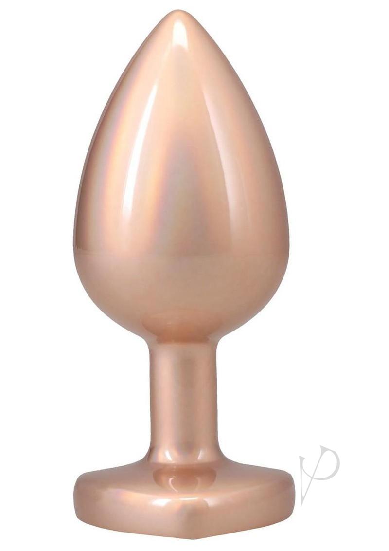 Booty Bling Heart Metal Plug Lg Gld