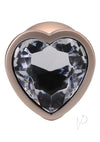 Booty Bling Heart Metal Plug Lg Gld
