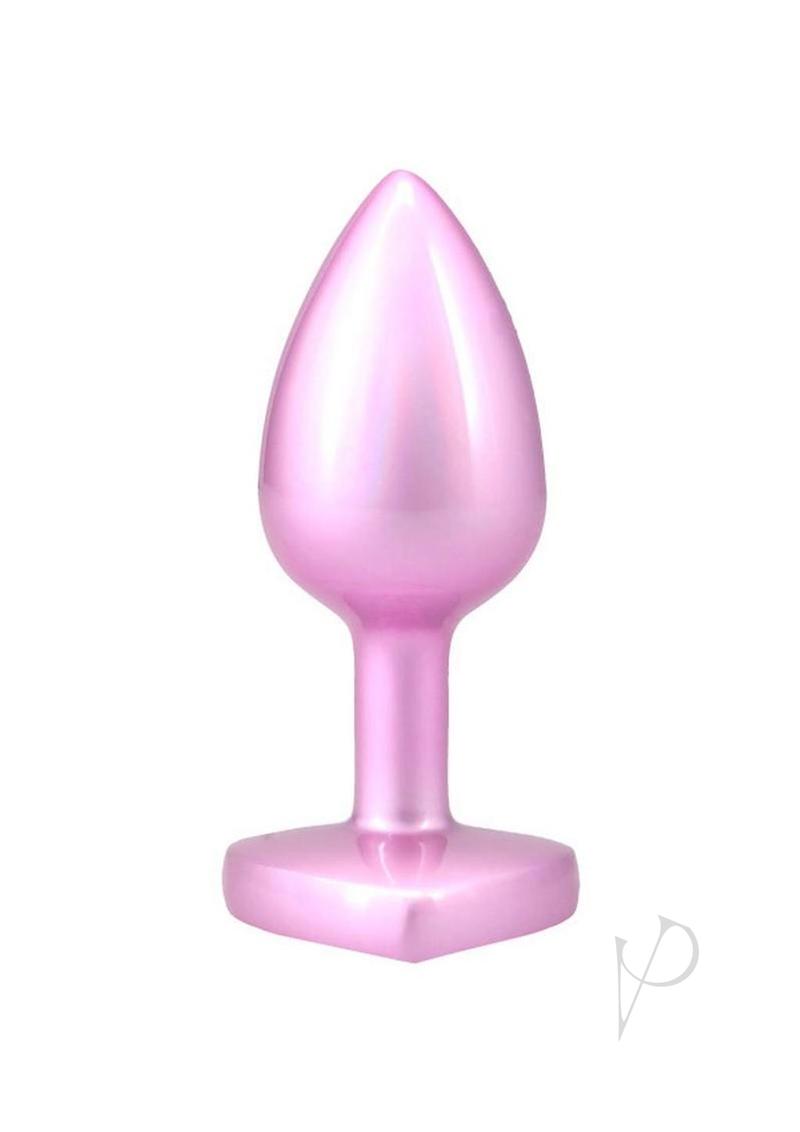 Booty Bling Heart Metal Plug Sm Pnk