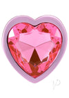Booty Bling Heart Metal Plug Sm Pnk