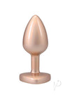 Booty Bling Heart Metal Plug Sm Gld