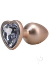 Booty Bling Heart Metal Plug Sm Gld