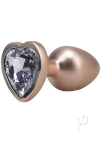 Booty Bling Heart Metal Plug Sm Gld