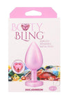 Booty Bling Heart Metal Plug Lg Pnk