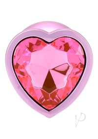 Booty Bling Heart Metal Plug Lg Pnk