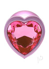 Booty Bling Heart Metal Plug Md Pnk