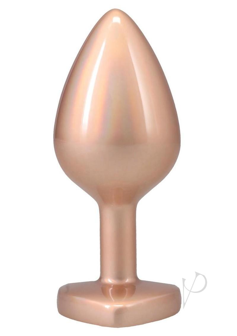 Booty Bling Heart Metal Plug Md Gld
