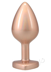Booty Bling Heart Metal Plug Md Gld