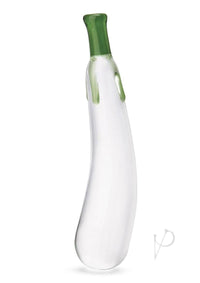 Eggplant Ecstasy Glass Dildo 7.25 Grn