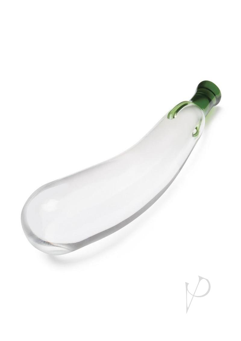 Eggplant Ecstasy Glass Dildo 7.25 Grn