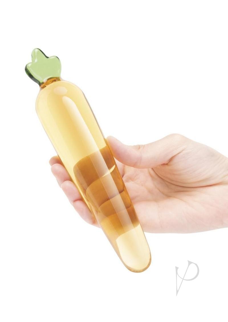 Bunnys Secret Glass Dildo 7.25 Ylw