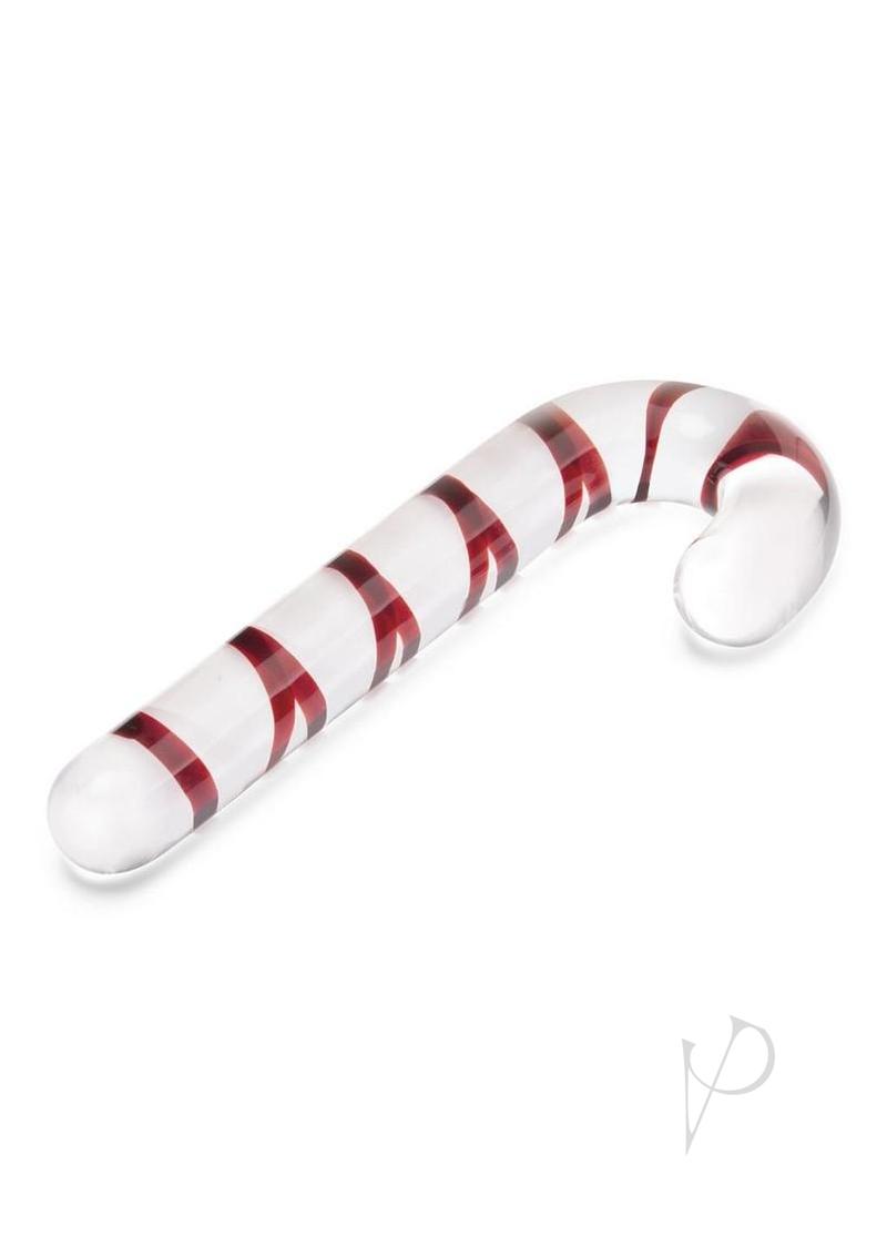 Candy Cane Dream Glass Dildo 7.5