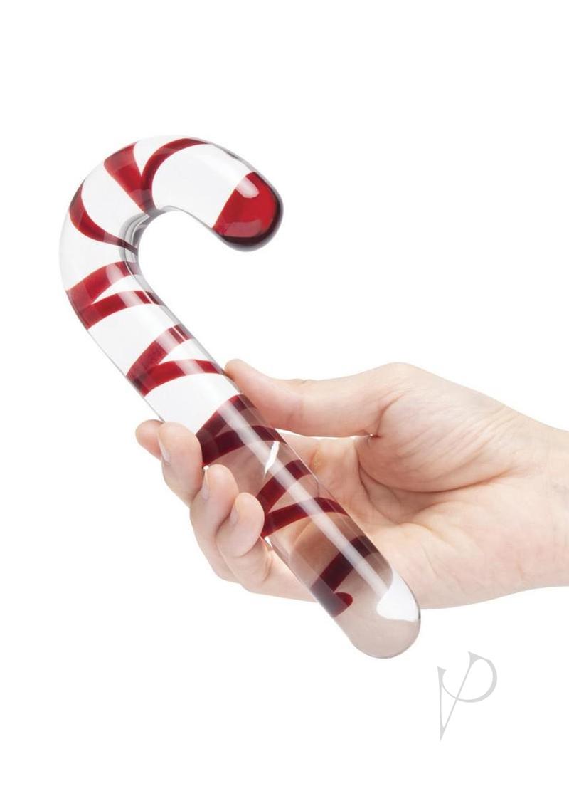 Candy Cane Dream Glass Dildo 7.5