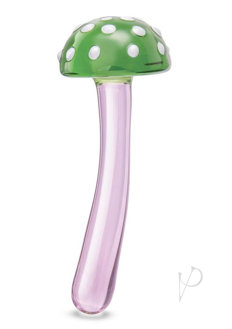 Magic Mushroom Glass Dildo 7..5 Pnk