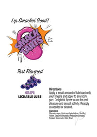 Smack Tarts Lickable Lube 2oz Grape