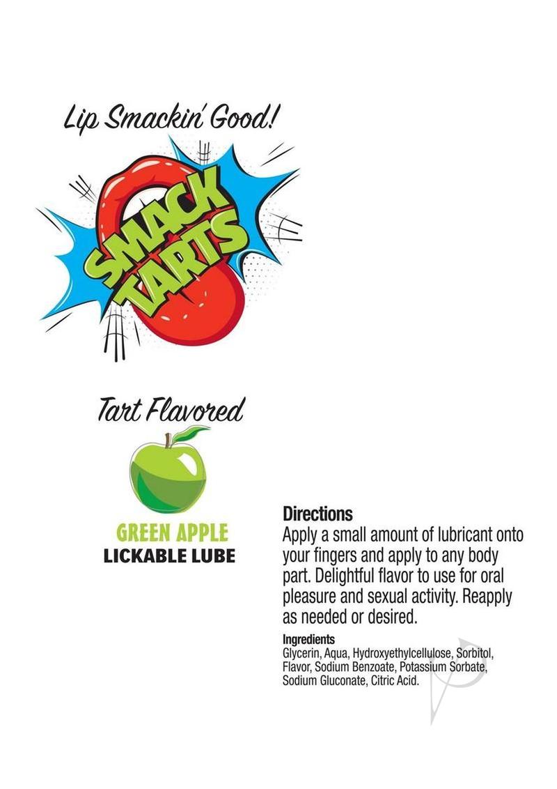 Smack Tarts Lickable Lube 2oz Grn Apple