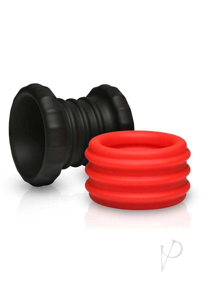 Jock 2 In 1 Silicone Cock Ring Red