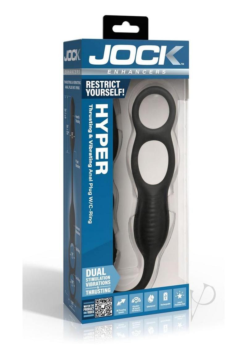 Jock Hyper Thrust Vibe Plug Cring Blk