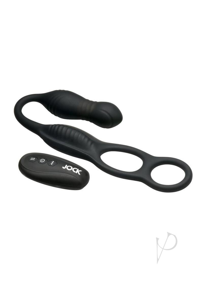 Jock Hyper Thrust Vibe Plug Cring Blk
