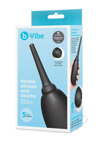 B-vibe Flexible Silicone Anal Douche Blk