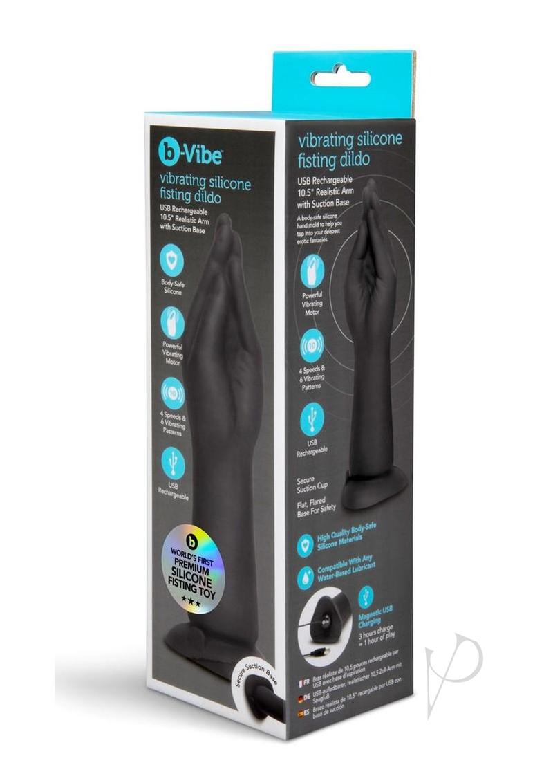 B-vibe Vibrating Fisting Dildo Black