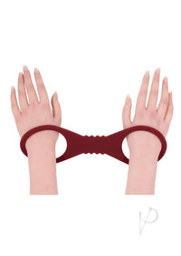 Sandm Enchanted Silicone Cuffs Lg Red