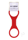 Sandm Amor Silicone Cuffs Lg Red