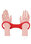 Sandm Amor Silicone Cuffs Lg Red