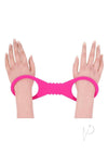 Sandm Hot Pink Silicone Cuffs Lg