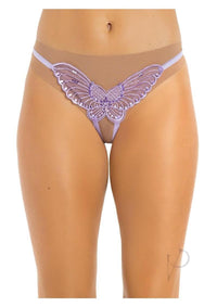 Butterfly Crotch Sequin Os Lav