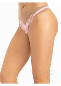 Butterfly Crotch Sequin Os Pnk