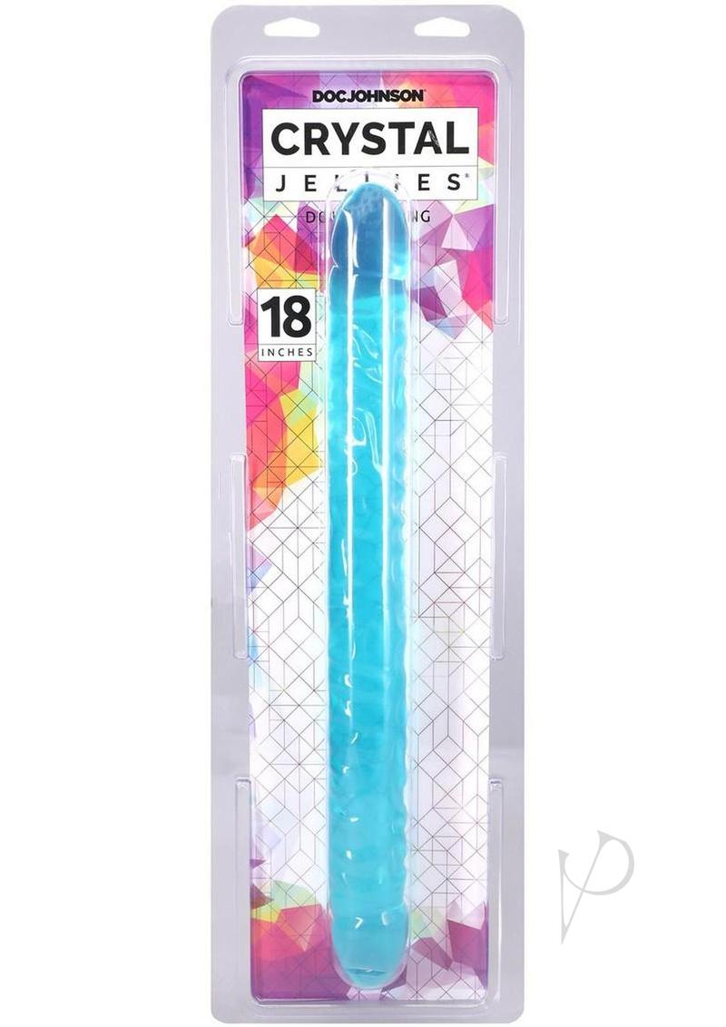 Crystal Jellies 18 Dbl Dong Teal