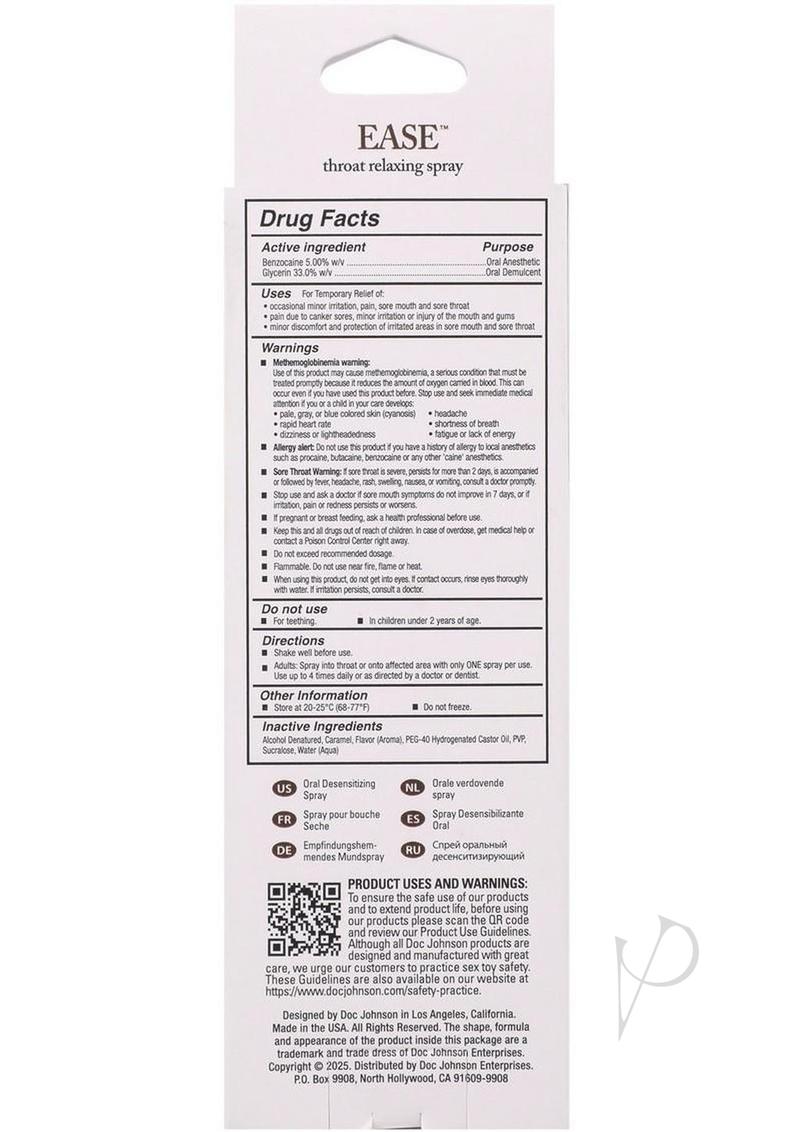 Intimate Enhance Ease Spray 2oz Dbl Choc