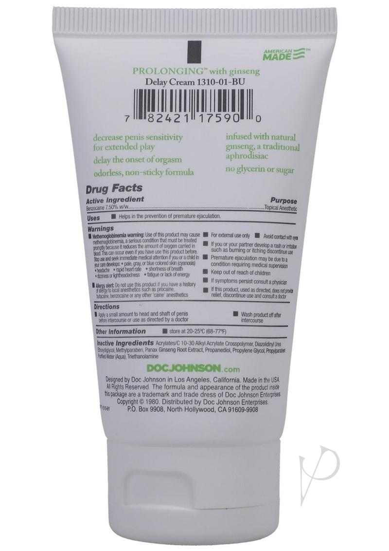 Prolonging Delay Creme For Men 2oz