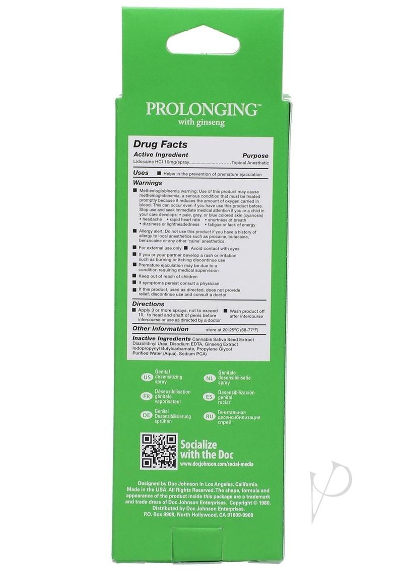 Proloonging Delay Spray For Men 2oz