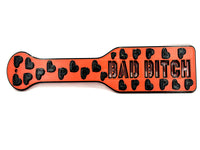 3D Printed Spanking Paddle BAD BITCH Red and Black