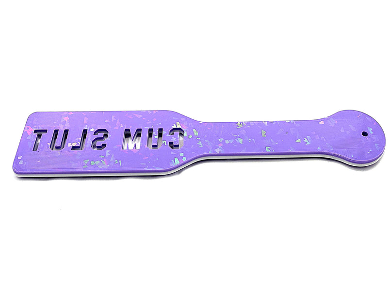 3D Printed Spanking Paddle Lavender and Blue Glow Diamond