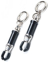 BULLY RING BARREL STYLE NIPPLE CLAMPS CHROME